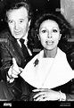 Vic Damone Singer with wife Diahann Carroll Actress and Singer Stock ...