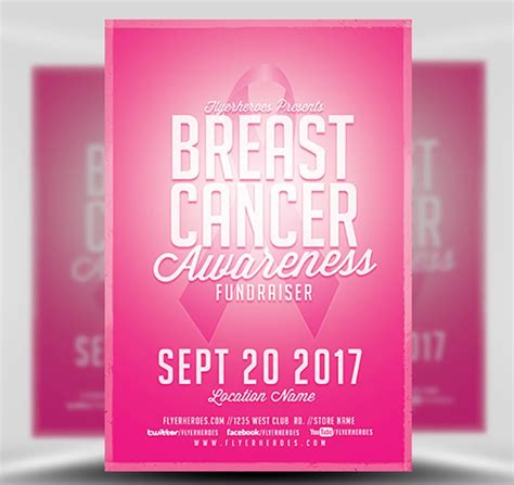 Cancer Awareness Fundraiser Flyer Template Flyerheroes