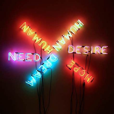 Art Fou Expo Neon Words Break Bad Habits Human Human Neon Art Sex
