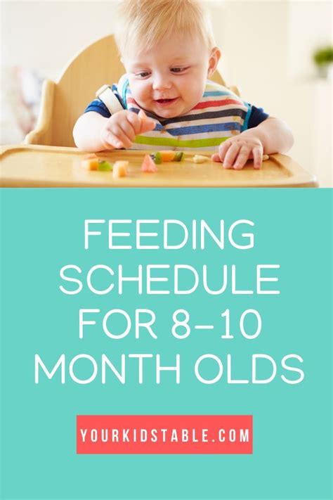 This guide will give you total peace of mind. Feeding Schedule for 8, 9, and 10 Month Olds | 8 month old ...