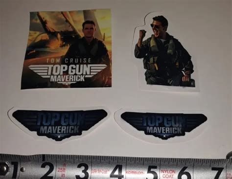 Top Gun Maverick Tom Cruise Movie Vinyl Decal Sticker 4 Asst 3 Inch