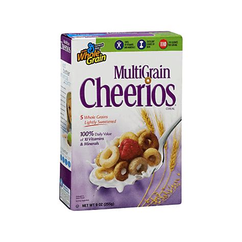 Multi Grain Cheerios Gluten Free Breakfast Cereal 9 Oz Cereal