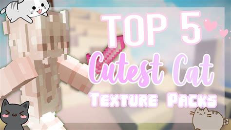 Top 5 Cutest Cat Texture Packs For Pvp Minecraft Youtube