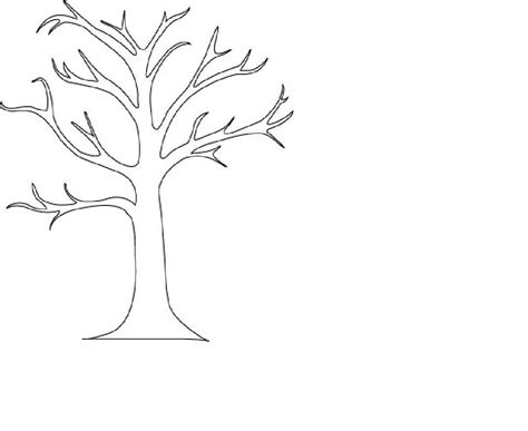 Bare Tree Coloring Page Coloring Home