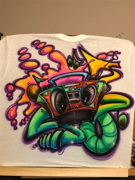 Airbrushed Custom I Love 80s And 90s Hip Hop Shirt Etsy