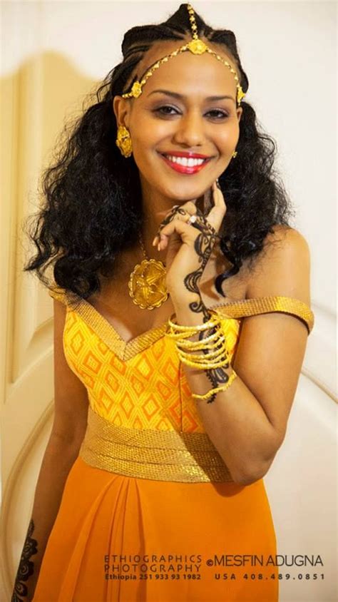 Orange Habesha Kemis Ethiopian Traditional Dress Ethiopian Beauty Ethiopian Women