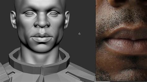 Realistic Character Modeling For Game In Maya And Zbrush Detailing Lip