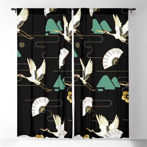 Buy Japanese Blackout Curtain By Pattern Love Worldwide Shipping