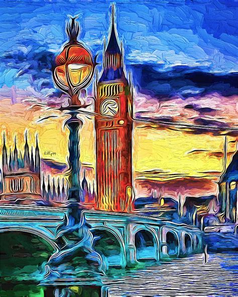 Big Ben London Tower Painting By Nenad Vasic Pixels