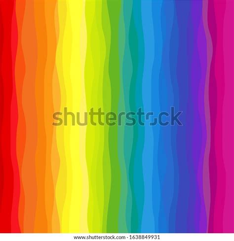 Vertical Abstract Wavy Rainbow Background Stock Illustration 1638849931