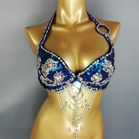 buy free shipping new womens belly dance costume beading sequin bra lady belly