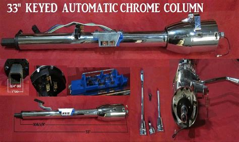 Street Rodpickup Truck Keyed Tilt Steering Column 33 Chrome Chevy Gm