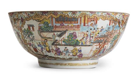 A Large Famille Rose Punch Bowl 18th Century Christies A Large Famille Rose Punch Bowl
