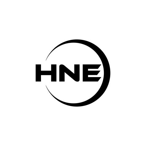 Hne Letter Logo Design In Illustration Vector Logo Calligraphy