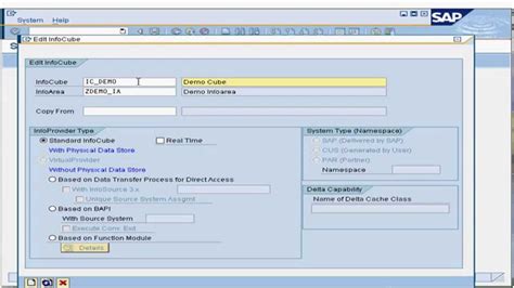 8 In This Tutorial Demo We Will See How To Create An Infocube In Sap