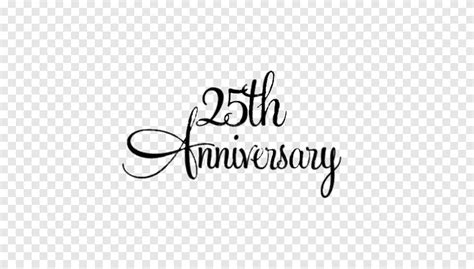 25th Anniversary Text Graphics Silver Jubilee Wedding Anniversaries