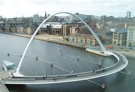 Gateshead Millennium Bridge Worlds Only Tilting Bridge Amusing Planet