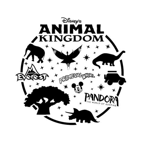 Animal Kingdom Walt Disney World Word WDW Bubble svg cut file | Etsy