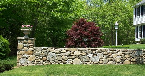 One Of Our Winning Fieldstone Wall Designs Stone Wall Front