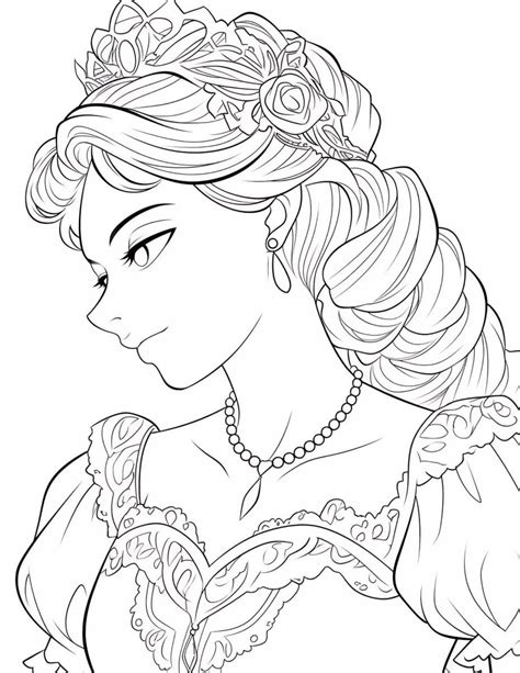 38 Gorgeous Princess Coloring Pages For Kids And Adults