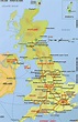 Mapa De Inglaterra Con Sus Ciudades