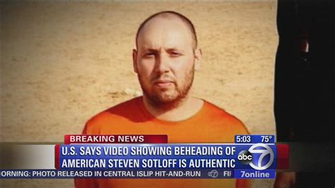 Us Says Steven Sotloff Beheading Video Is Authentic Video