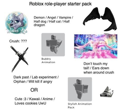 Roblox Role Player Starter Pack Rstarterpacks