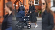 Hier spaziert Pippa Matthews mit Baby Grace durch London ...