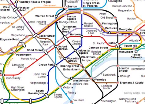 Unofficial Tube Map With Crossrail And New Overground Lines