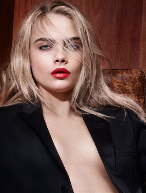 Cara Delevingne Goes Nearly Naked For YSL Beauty