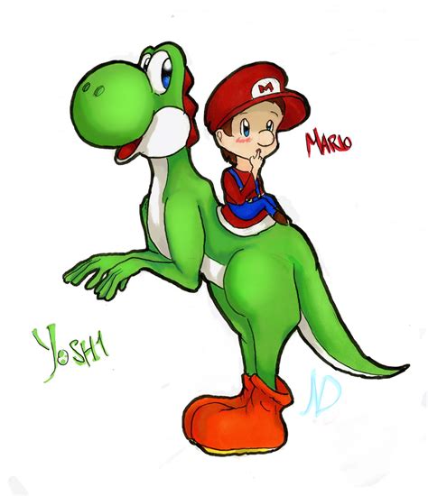 Yoshi And Baby Mario By Nintendoon On Deviantart