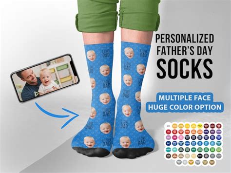Personalised Father S Day Socks Custom Fathers Day Socks Etsy Uk