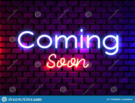 Coming Soon Neon Sign Vector. Coming Soon Design Template Neon Sign ...