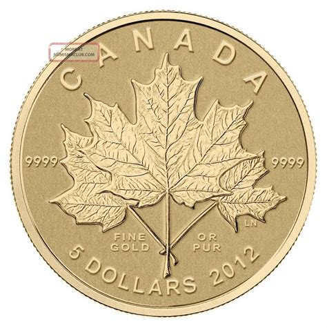 Canada 2012 Gold Maple Leaf Forever 110oz 5 Pure Gold Coin 9999 Fine