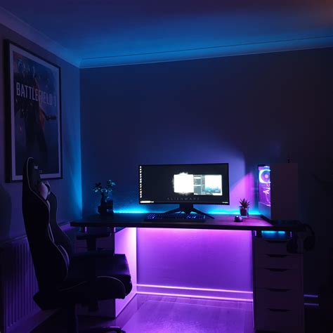 Dream Gaming Setup Blue Loligoana