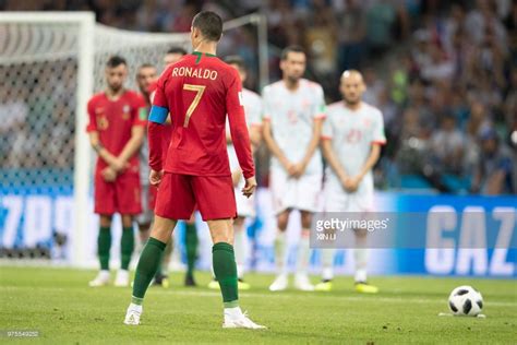 Cristiano Ronaldo Of Portugal In Action During The 2018 Fifa World Cup Russia Group B Match