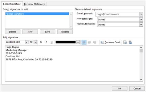How To Setup An Automatic Email Signature In Microsoft Outlook