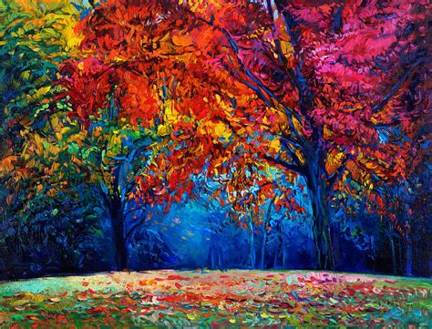 Autumn Landscape Painting Ubicaciondepersonascdmxgobmx