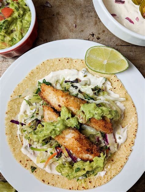 Baja Fish Taco Recipe With Tilapia And Lime Low Fat Chicken Recipes