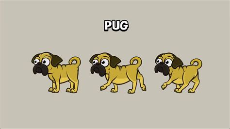 Pug Game Asset Animation Preview Youtube