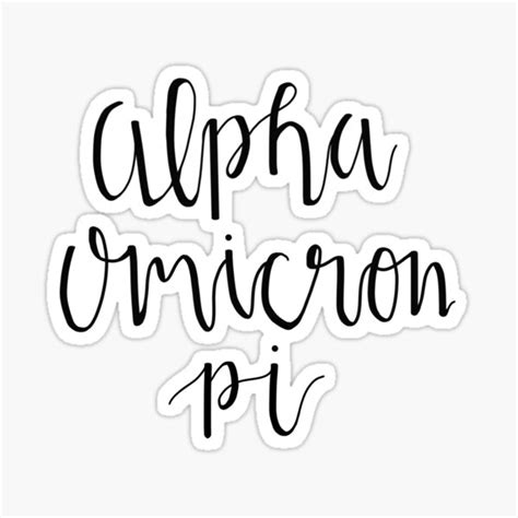 Alpha Omicron Pi Stickers Redbubble