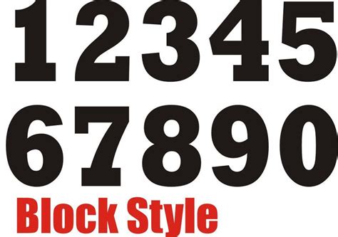 Black Numbers For Clipart Free Image Download