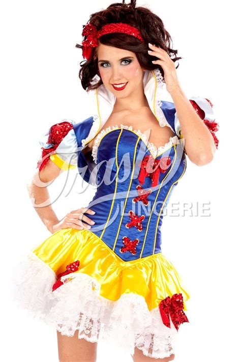 satin snow white deluxe corset sexy halloween costumes dress up costumes snow white