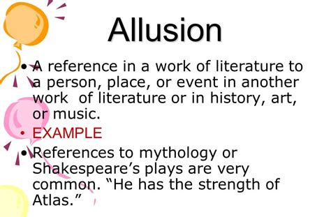 Examples Of Literary Allusions In Poetry