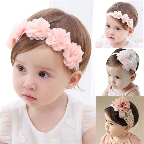 Buy Baby Headband Flower Girls Pink Ribbon Hair Bands