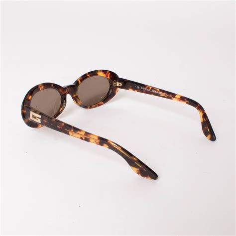 gucci vintage 90s tortoise shell oval sunglasses by jess hannah basic space own the future