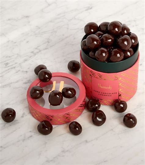 Harrods Dark Chocolate Cherries 325g Harrods Uk