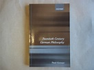 Twentieth Century German Philosophy by Paul Gorner: Good Paperback ...