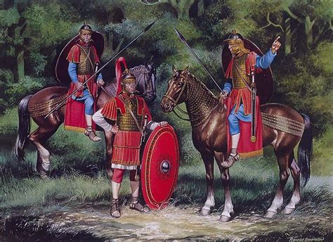 Decurion And Troopers Of A Cavalry Ala 3rd Century Ad Ronald