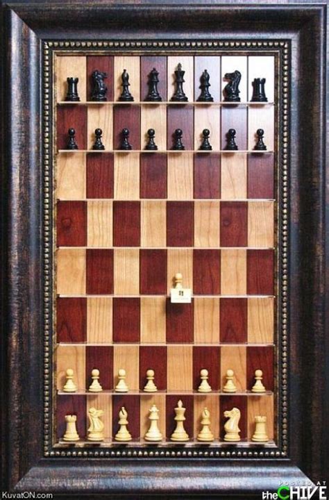 Have fun playing with friends or challenging the computer! Cool concept. Wouldn't mind having one on a wall at home. | Chess board, Chess, Diy